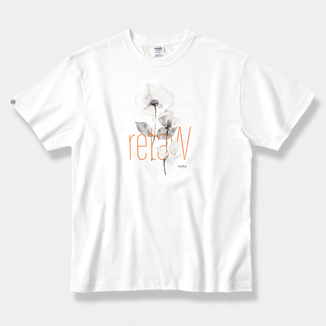 retaW OSAKA flower T-shirt / ORANGE | retaW web store retaW OSAKA flower T-shirt / ORANGE | retaW web store
