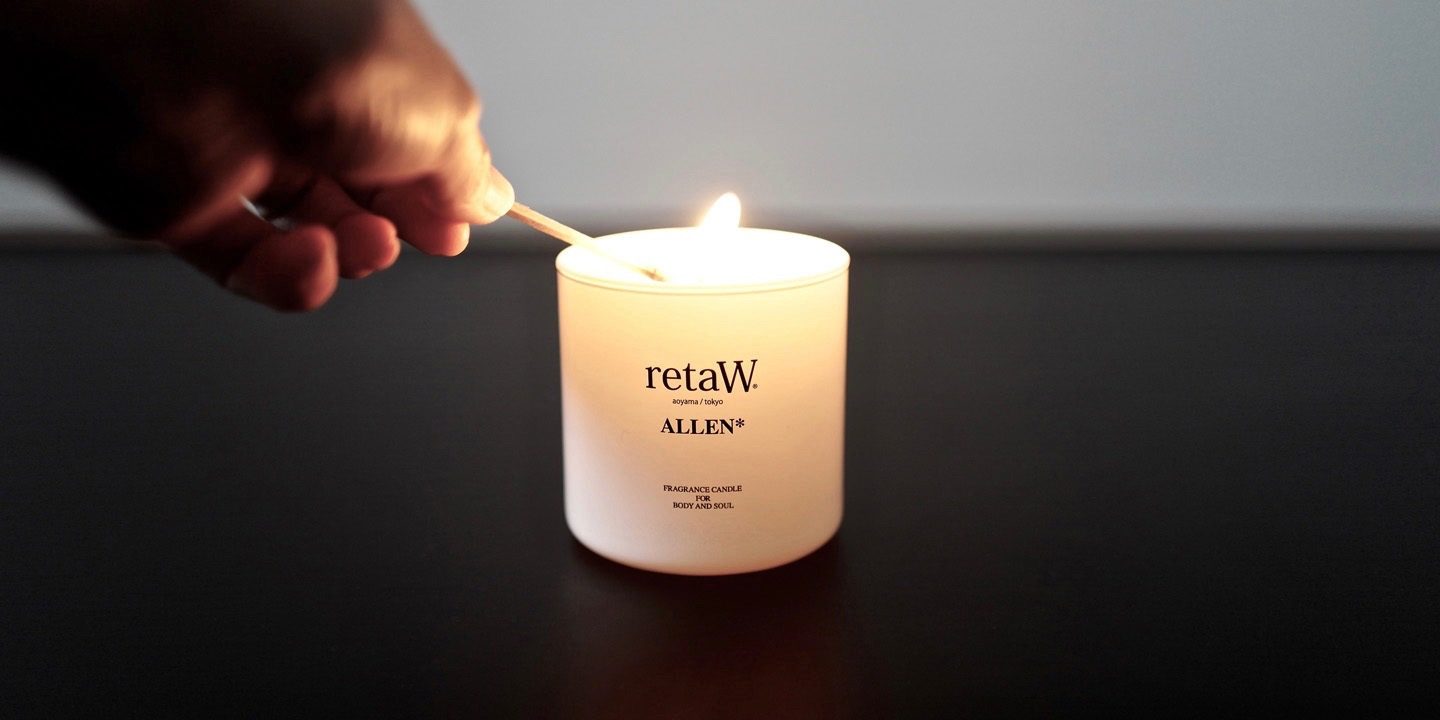 ALLEN*（white）candle | retaW web store